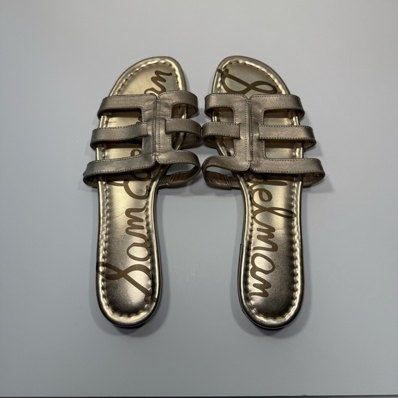 Sam Edelman Shoes - Sam Edelman Metallic Slide Sandals Women’s Size 11